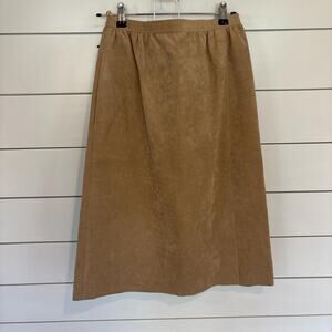 Women's American Vintage Tan Suede Skirt Size Small